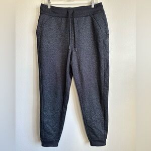 Lululemon Athletica Black with Silver Sparkles Sweatpants Tapered Fit